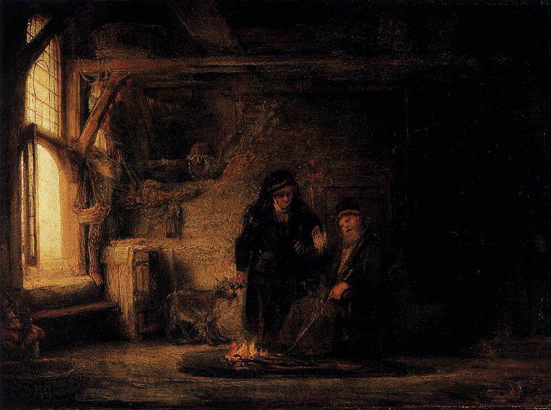 REMBRANDT Harmenszoon van Rijn Tobit's Wife with the Goat Germany oil painting art